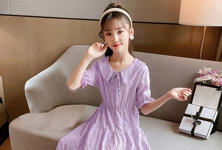SHUANGYAN Cô gái mùa hè đầm mùa thu 2023 triều trung bé công chúa váy nàng tiên trung bình dài váy