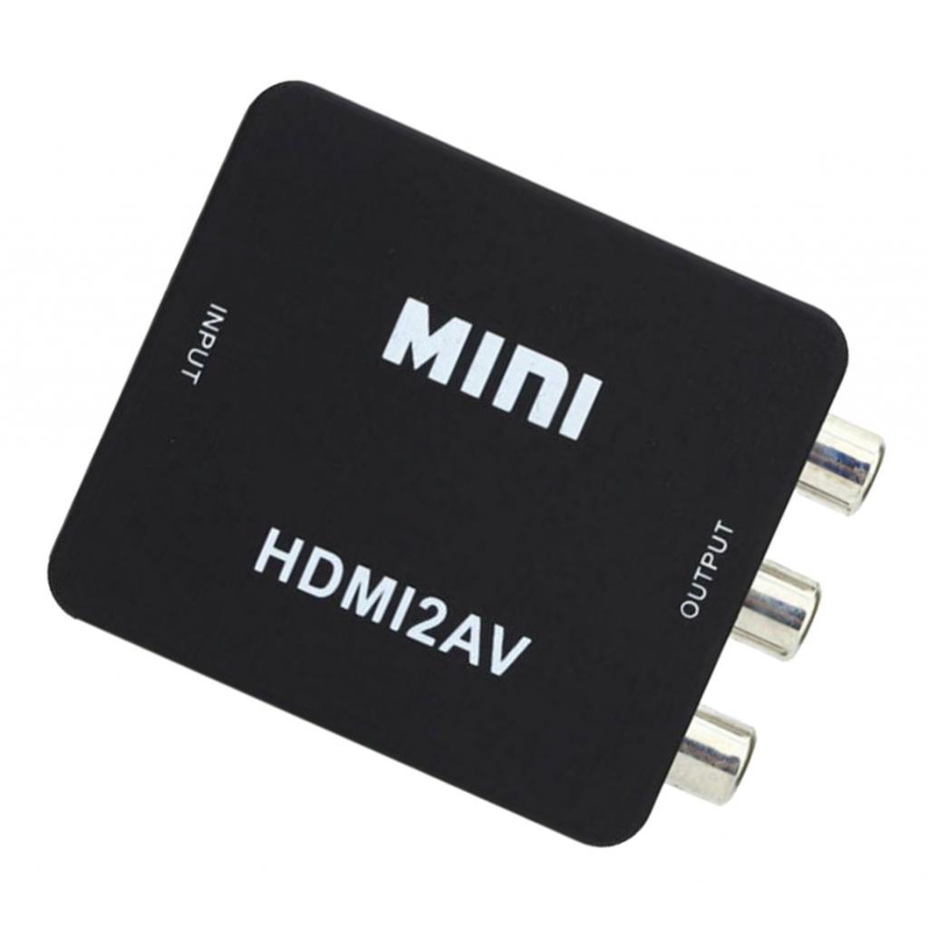 1080P to Composite AV 3RCA Audio Video AV Converter HD Video Upscaler