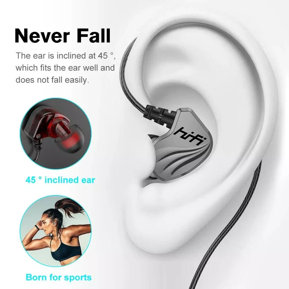 Tai nghe nhét tai HiFi S2000 Super Bass chống ồn cực tốt, âm thanh khủng, chơi game ngon Jack 3.5 mm earphone headphone - miếng lót chuột