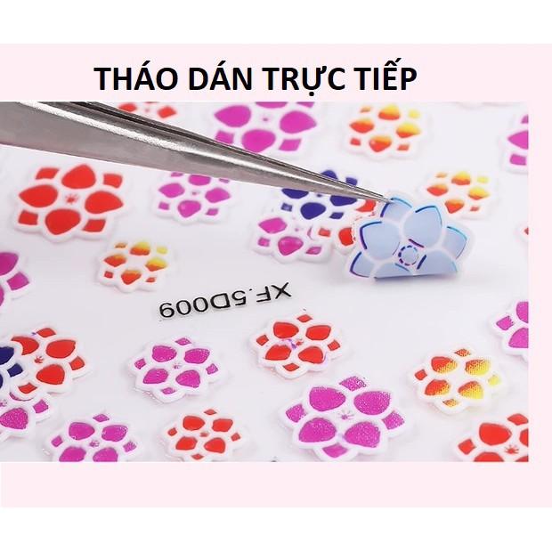 Sticker nail 5D - Hình dán móng ba chiều