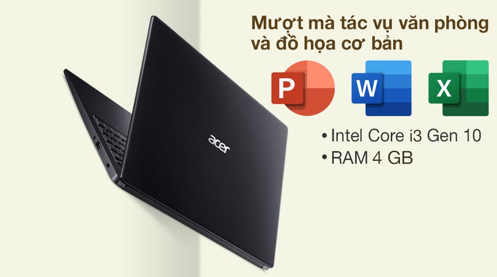 Laptop Acer Aspire 3 A315 57 379K i3 1005G1/4GB/256GB/Win11 (NX.KAGSV.001) - Hàng Chính Hãng