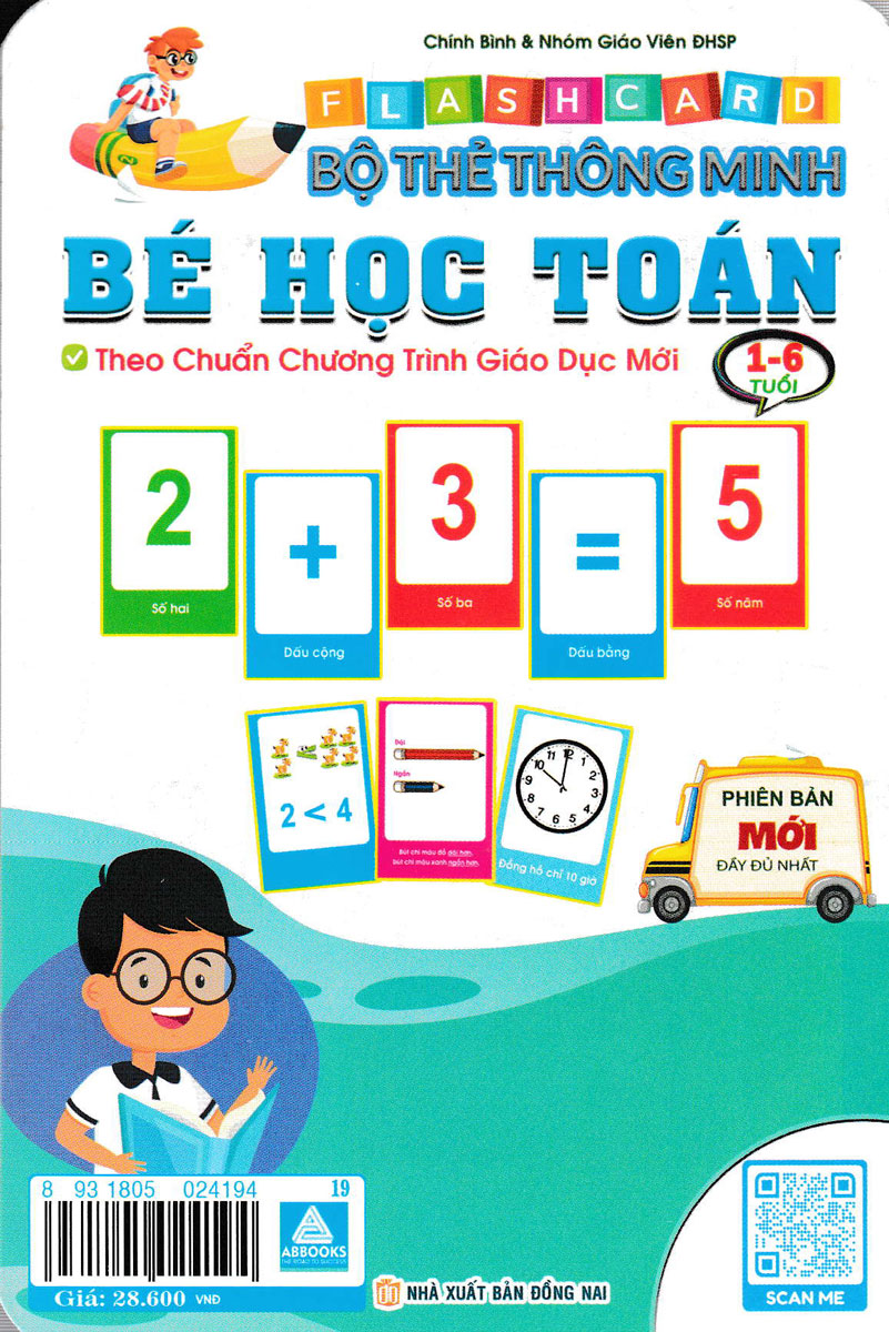 FLASHCARD - BỘ THẺ THÔNG MINH - BÉ HỌC TOÁN _AB