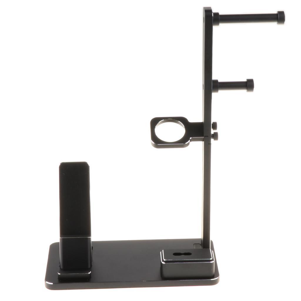 6 In 1 Aluminium Charger Stand Charging Dock for Apple Watch 1/2/3 Black