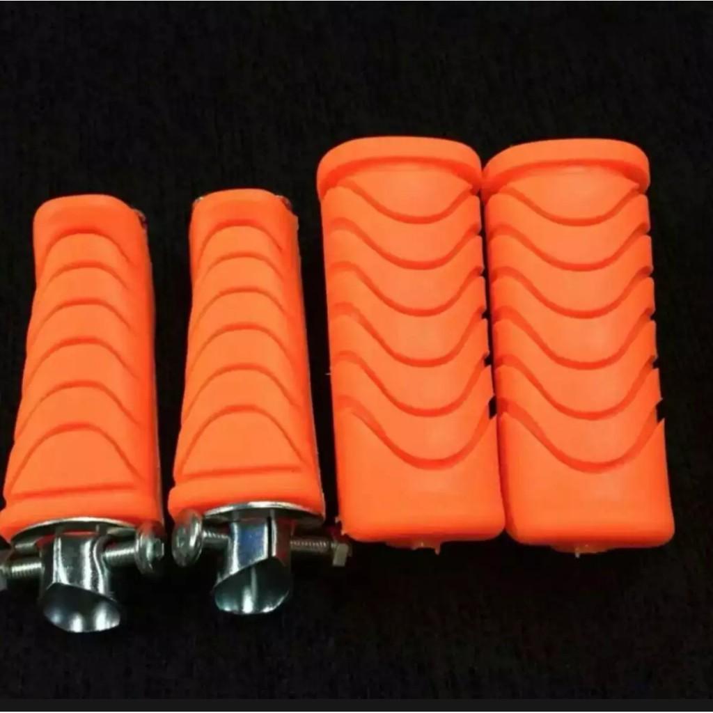 Bộ gác chân màu trước và sau màu cam kiểu Wave S bền đẹp