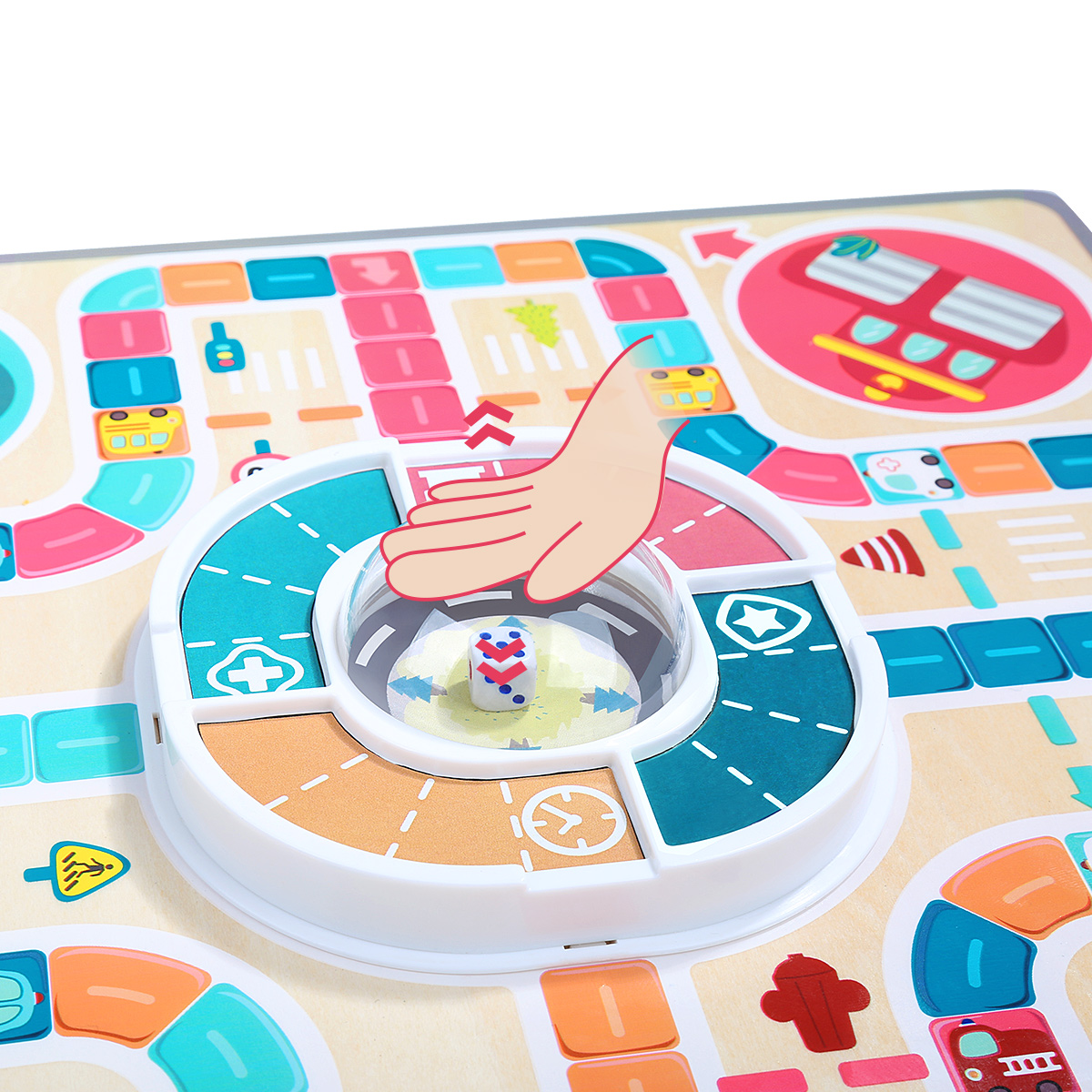 Đồ chơi Cờ cá ngựa phiên bản ô tô bằng gỗ chính hãng TOPBRIGHT – Family Games Motown Flying Chess
