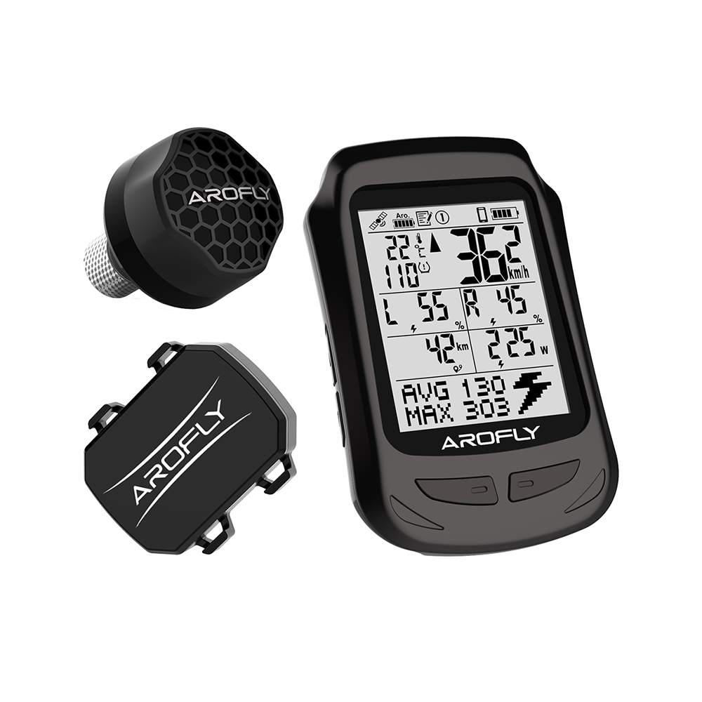 AROFLY ELITE A1 - The Smallest and Most Affordable Power Meter, with Exclusive GPS Computer, Strava Compatible