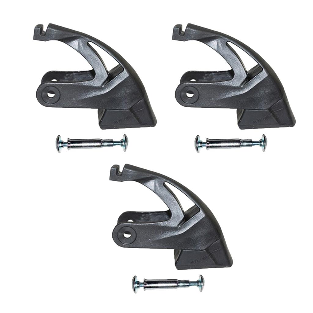 3 x Rubber Non-Slip Roller Skate Brakes Block Pad, Skating Safety Brake Pad Replacement - Inline Skate Shoes Brake Accessories for 9266 Adult Skates