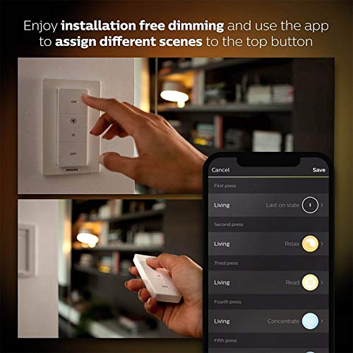 Bộ 2 Bóng Đèn Philips Hue White Ambiance Starter Kit (Ánh sáng Trắng - Vàng) - Hàng Chính Hãng