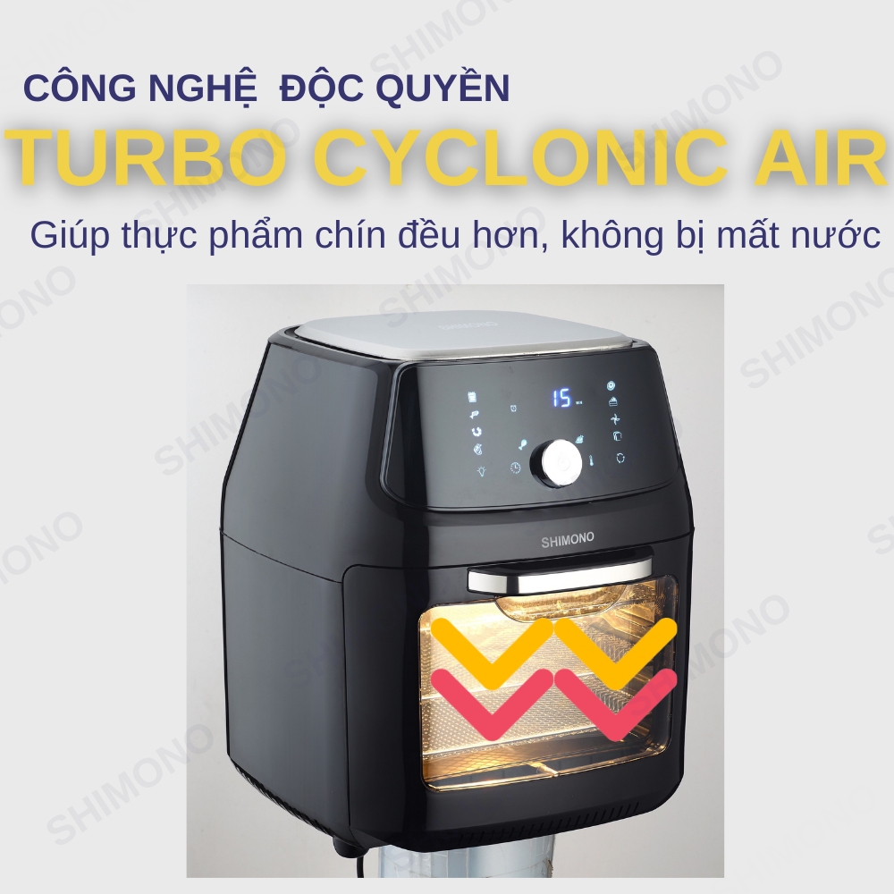 Nồi Chiên Không Dầu Shimono SM-AF1605T - Hàng Chính Hãng