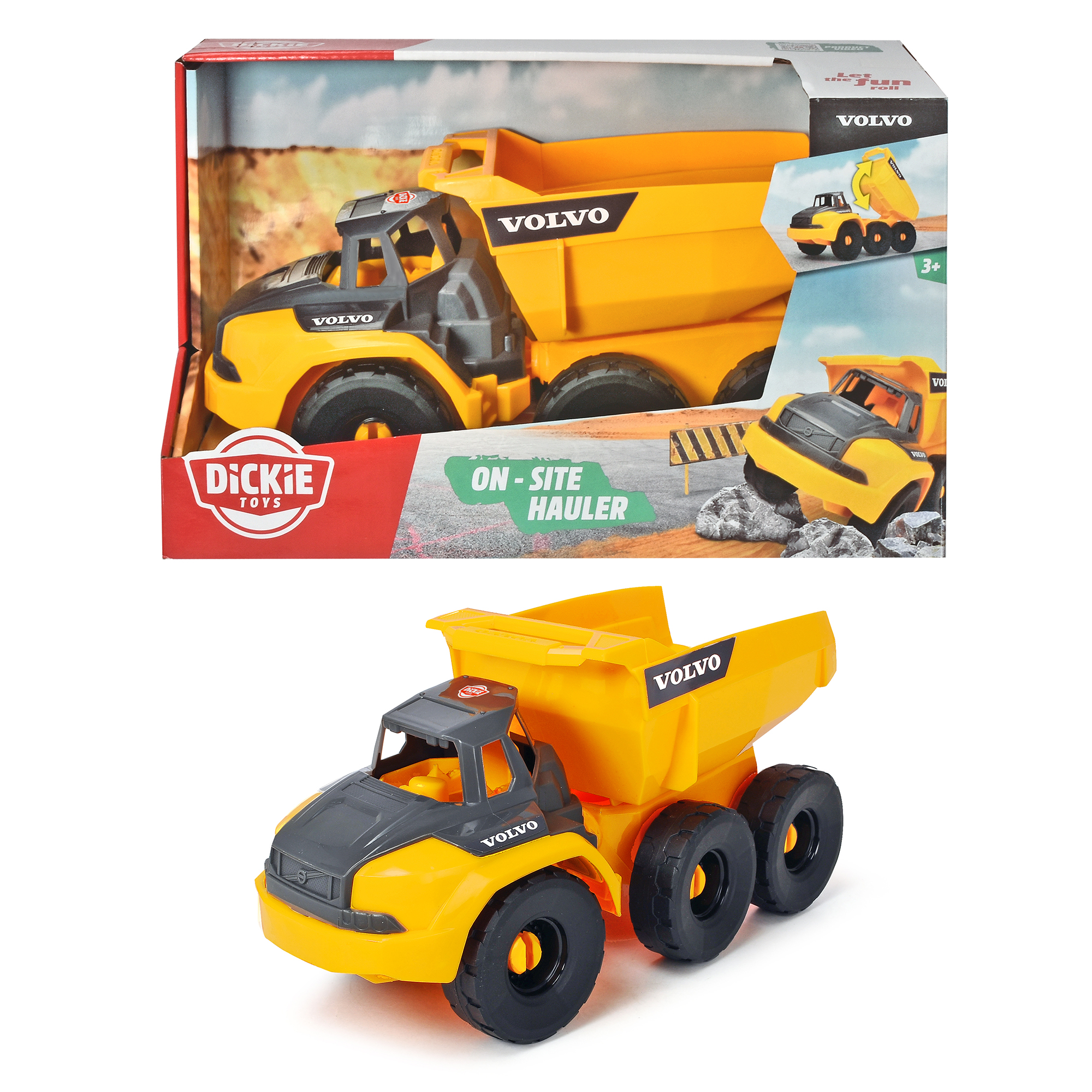 Đồ Chơi Xe Xây Dựng Dành Cho Bé Yêu DICKIE TOYS Volvo On-site Hauler 203724001 - Đồ Chơi Đức Chính Hãng