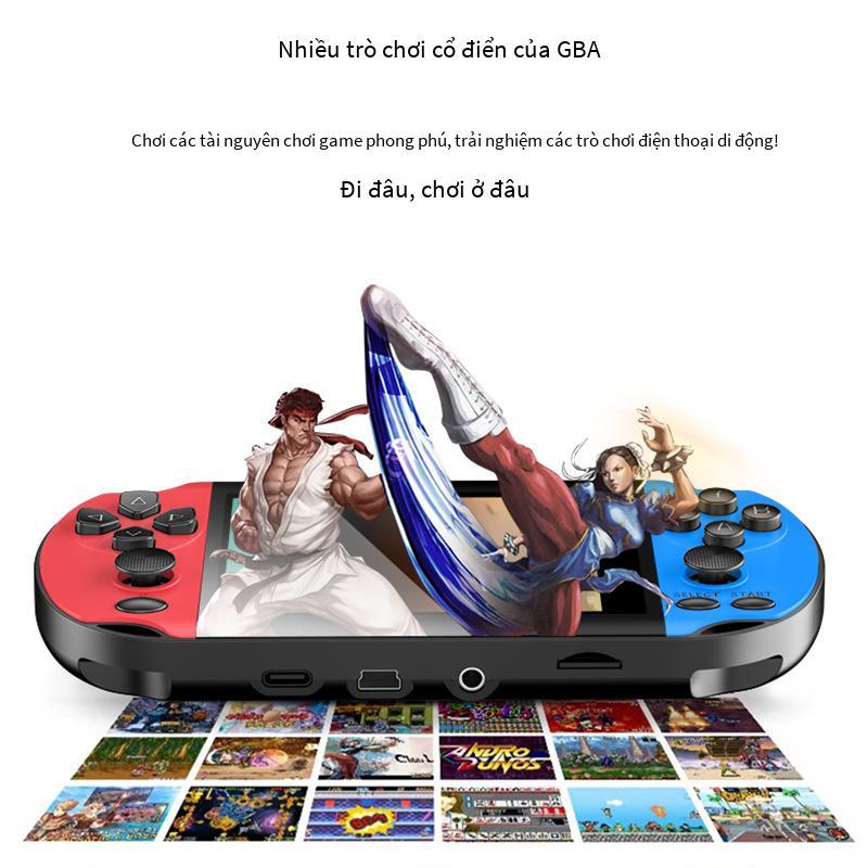Máy chơi game cầm tay PSP màn hình lớn độ nét cao thuận lợi nhất cần điều khiển đôi màn hình ngang retro hoài cổ trò chơi arcade đơn và đôi FC