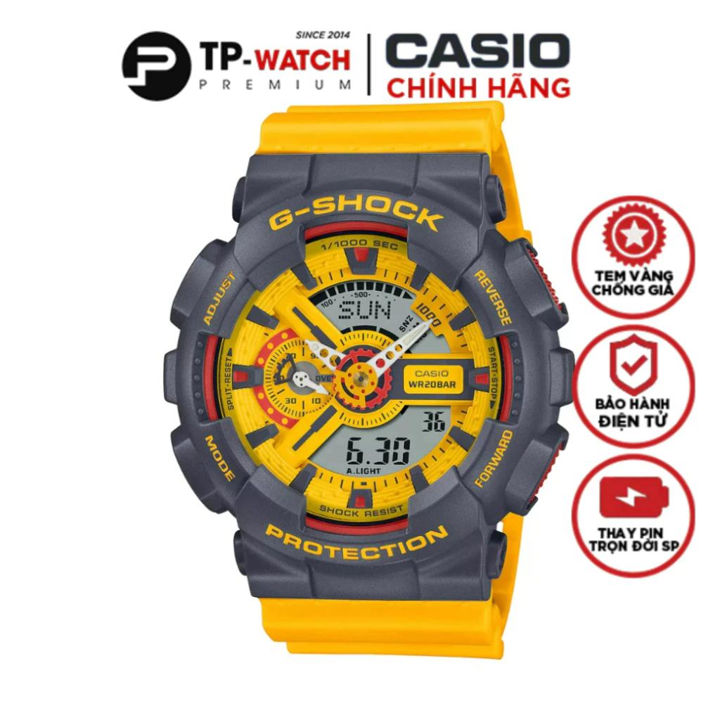 Đồng Hồ Nam Dây Nhựa Casio G-Shock GA-110Y-9A Chính Hãng | GA-110Y-9ADR