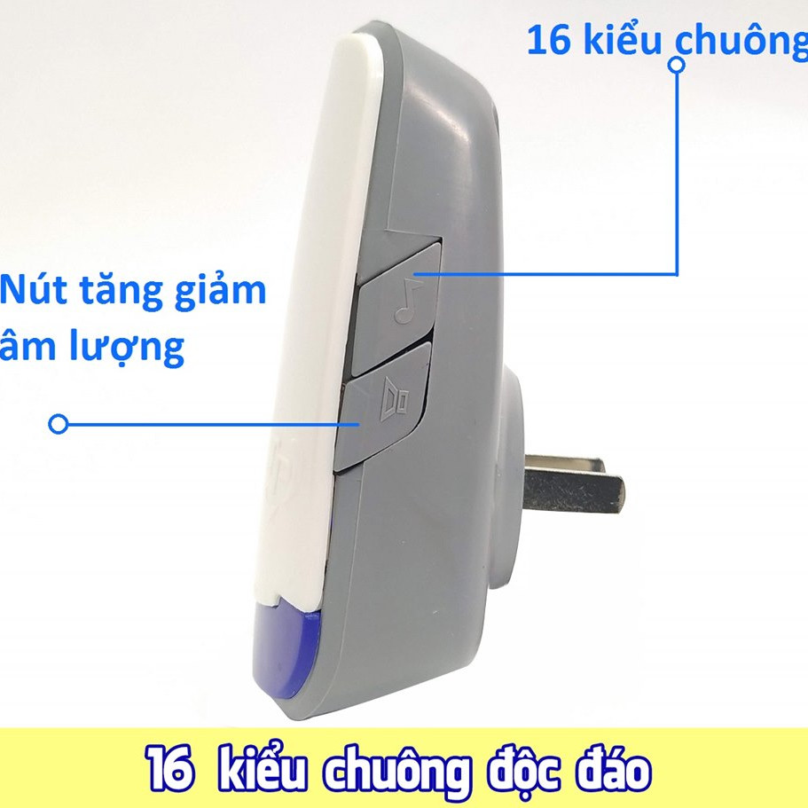 Bộ 2 Mắt hồng ngoại 1 Chuông báo khách không dây Zanka TP719 ( Hàng Chính Hãng )