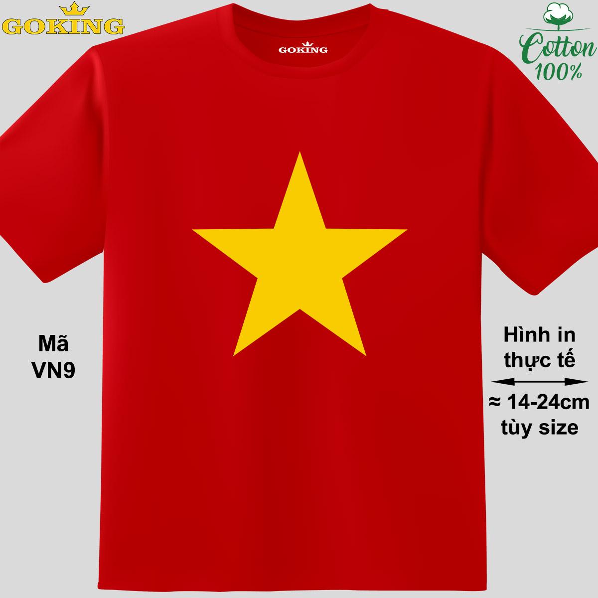 Áo thun lá cờ Việt Nam, mã VN9. Hãy tỏa sáng như kim cương, qua chiếc áo phông Goking siêu hot cho nam nữ trẻ em, ặp đôi, gia đình, đội nhóm