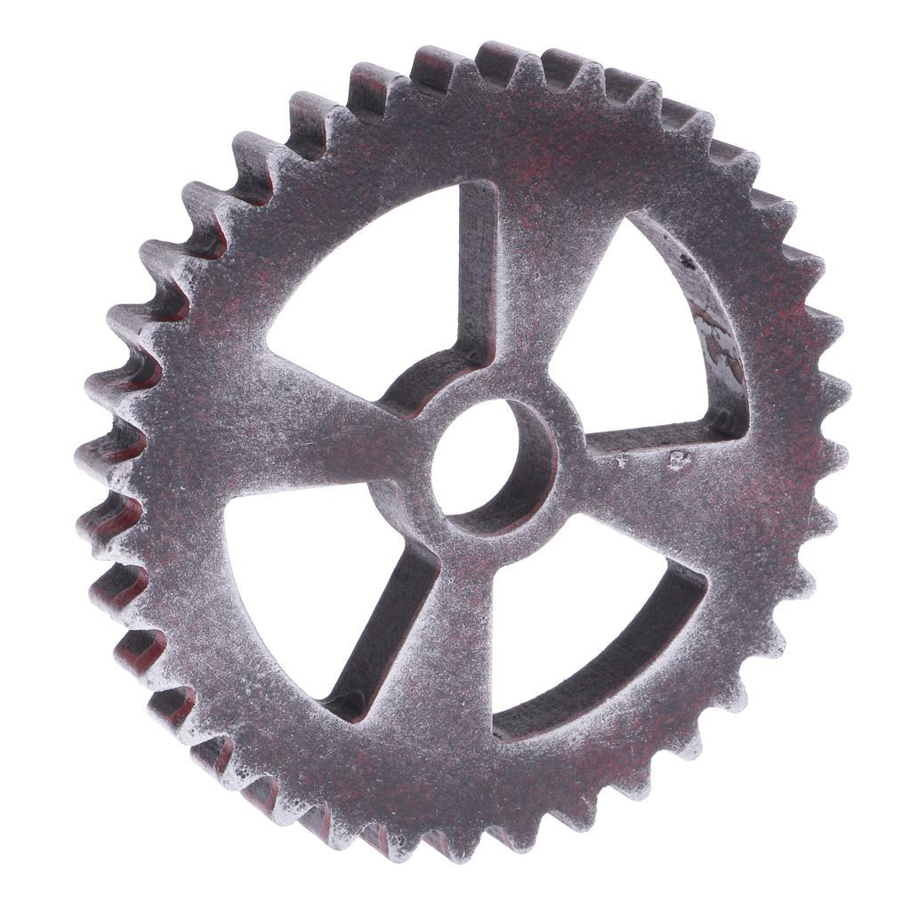 3Pcs Retro Industrial Design Steampunk Wooden Gears 12cm for Home Decorative