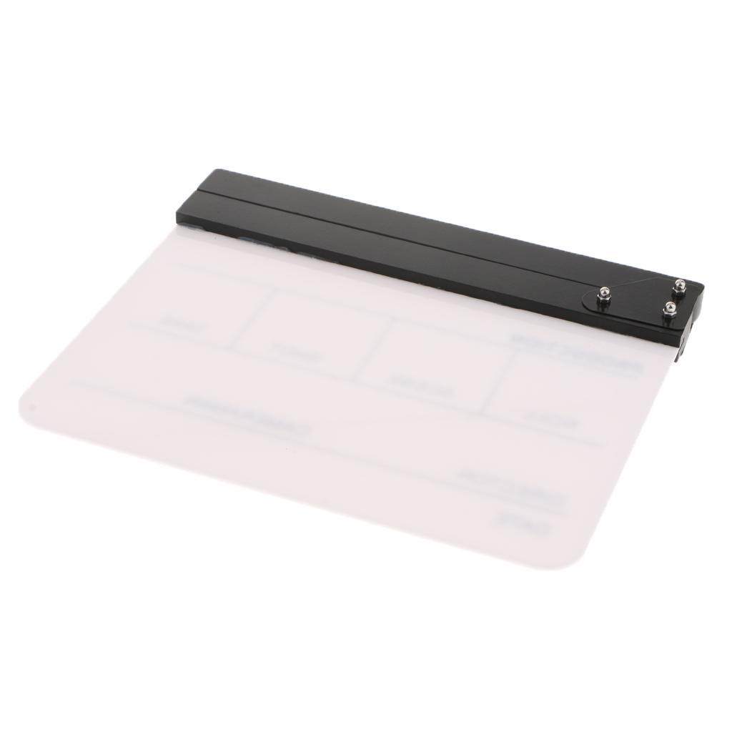 Movie Director Acrylic Dry Erase Slate Scene Prop Clapboard English