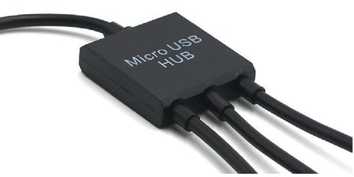 Cable OTG HUB Micro USB 2 đầu USB
