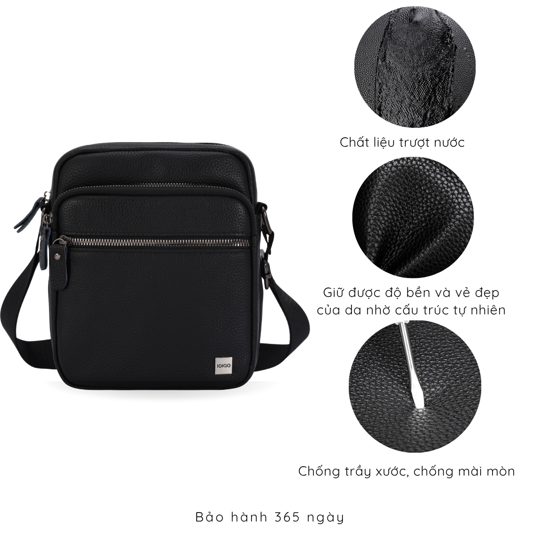 Túi đeo chéo nam da thật cao cấp, túi da công sở nam nhiều ngăn tiện lợi MB1 - 5064