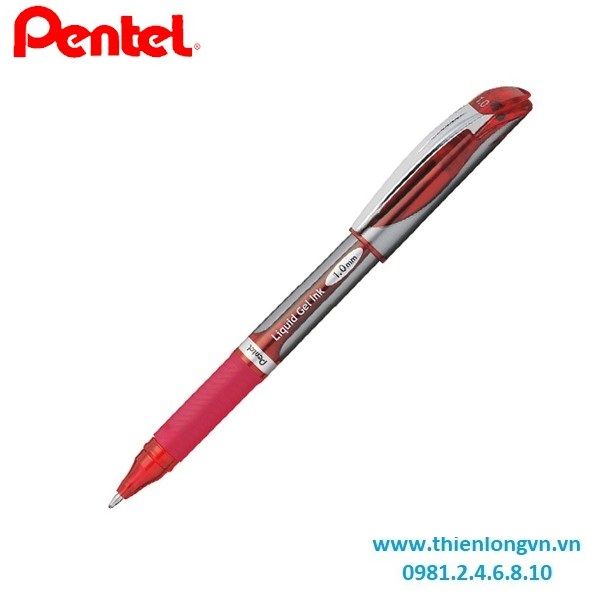 Combo 5 Bút ký nước energel Pentel BL60 mực đỏ ngòi 1.0mm