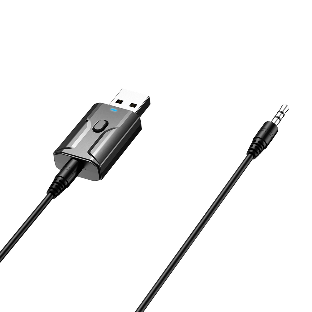 Bộ Thu Âm Thanh Bluetooth 5.0 AUX USB 3.5mm Với Mic Âm Thanh Nổi Không Dây Để Gọi Cho TV Xe Hơi Máy Tính