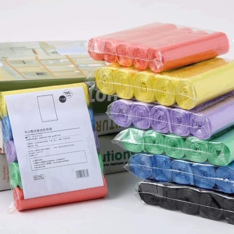Set 5 Cuộn Túi Rác Sinh Học Tự Hủy An Toàn