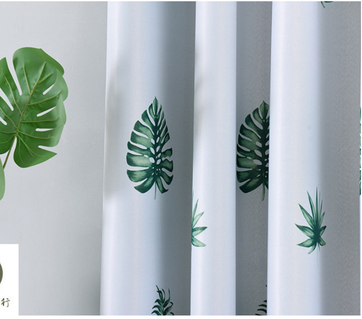 RÈM CỬA CHIẾC LÁ XANH SIZE 3M NGANG X 2M CAO