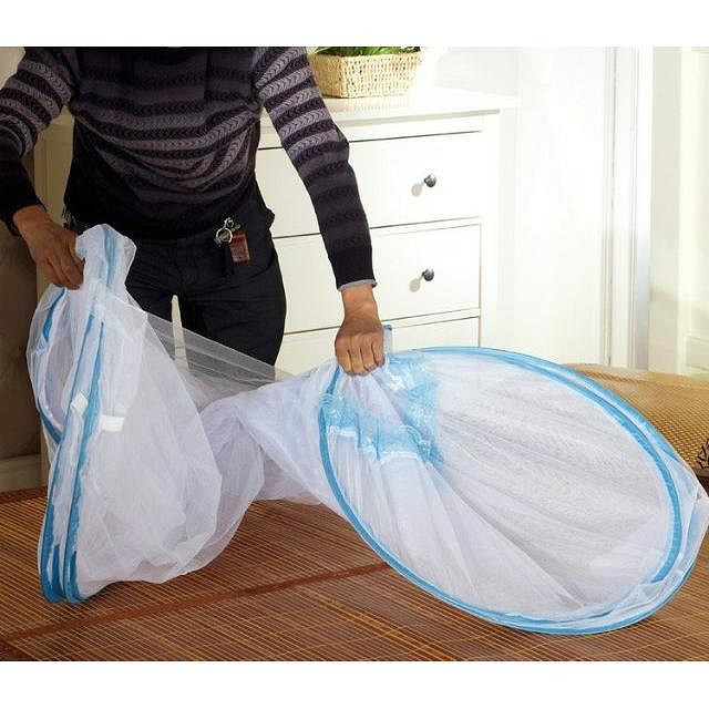 Màn chụp tự bung một cửa loại cỡ đại 1m8 x 2m tặng kèm bao đựng màn- Giao mầu ngẫu nhiên