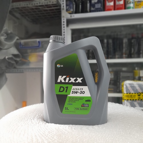 Dầu nhớt động cơ Diesel gốc tổng hợp đặc biệt có tiêu chuẩn ACEA C3 Kixx D1 C3 5W30 5L Mới 2019