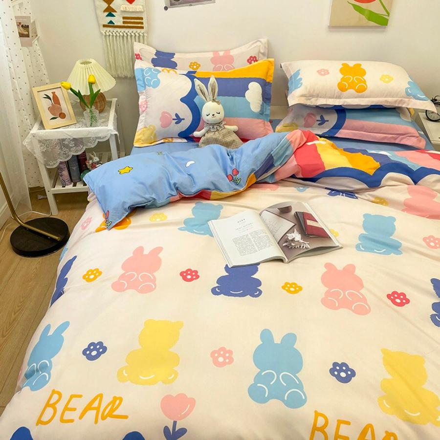 Set Chăn Ga Gối 4 Món Cotton Siêu Mềm Mịn CHIPBED038