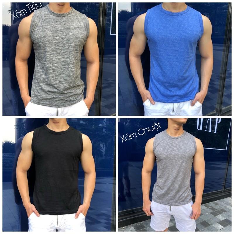 Áo sát nách Tank Top áo lá áo ba lỗ nam cotton 100% cực đẹp và thấm hút