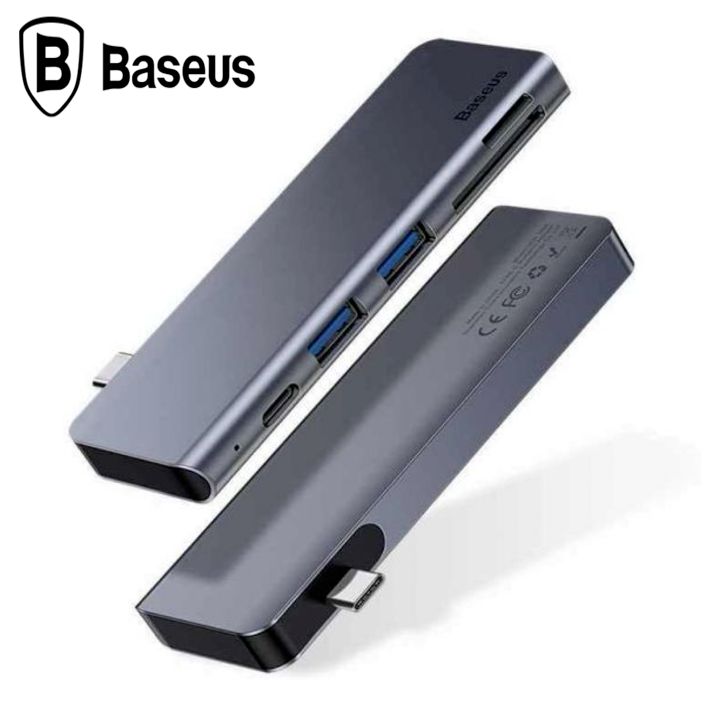 Bộ chuyển đổi 5 trong 1 dành cho laptop Baseus CAHUB-K0G công suất 60W - hàng chính hãng