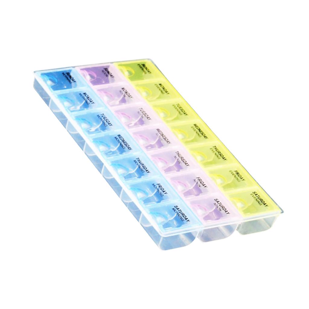 Colorful Plastic 21 Slots Electric IC Parts Wire Terminals Kit Storage Box