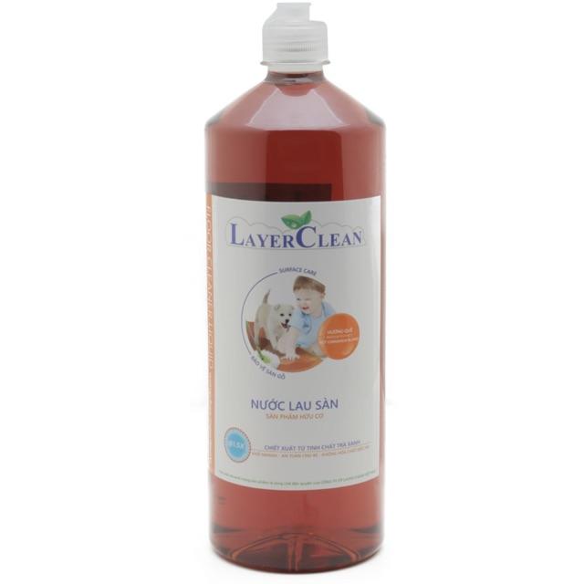 Nước lau sàn hữu cơ Layer Clean chai 1,25 lít, hương quế