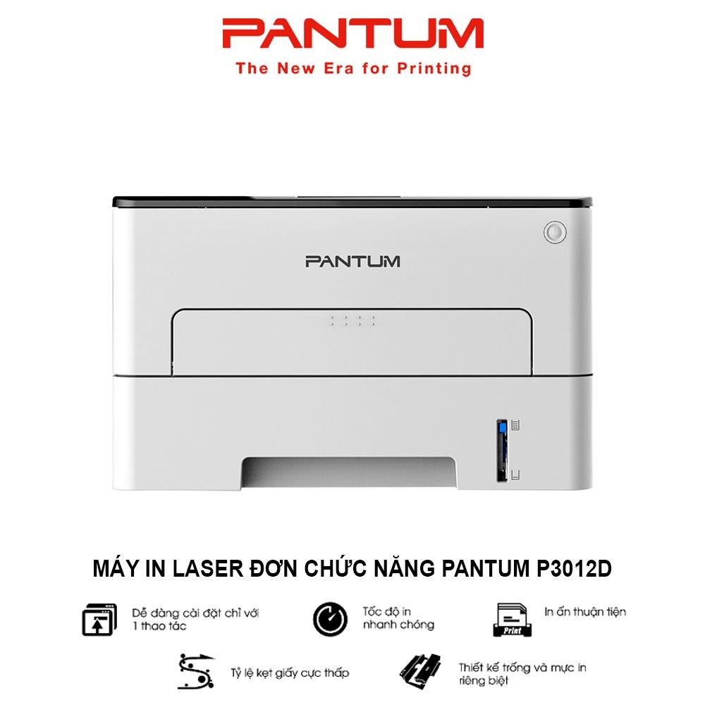 Máy in Laser đơn chức năng PANTUM P3012D, in đen trắng, tốc độ cao, tự động đảo mặt, khổ giấy A4 (Hàng chính hãng)