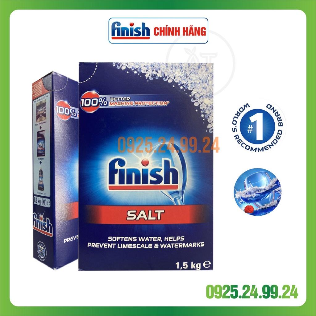 Muối rửa bát Finish hộp 1,5kg - Dùng cho máy rửa bát