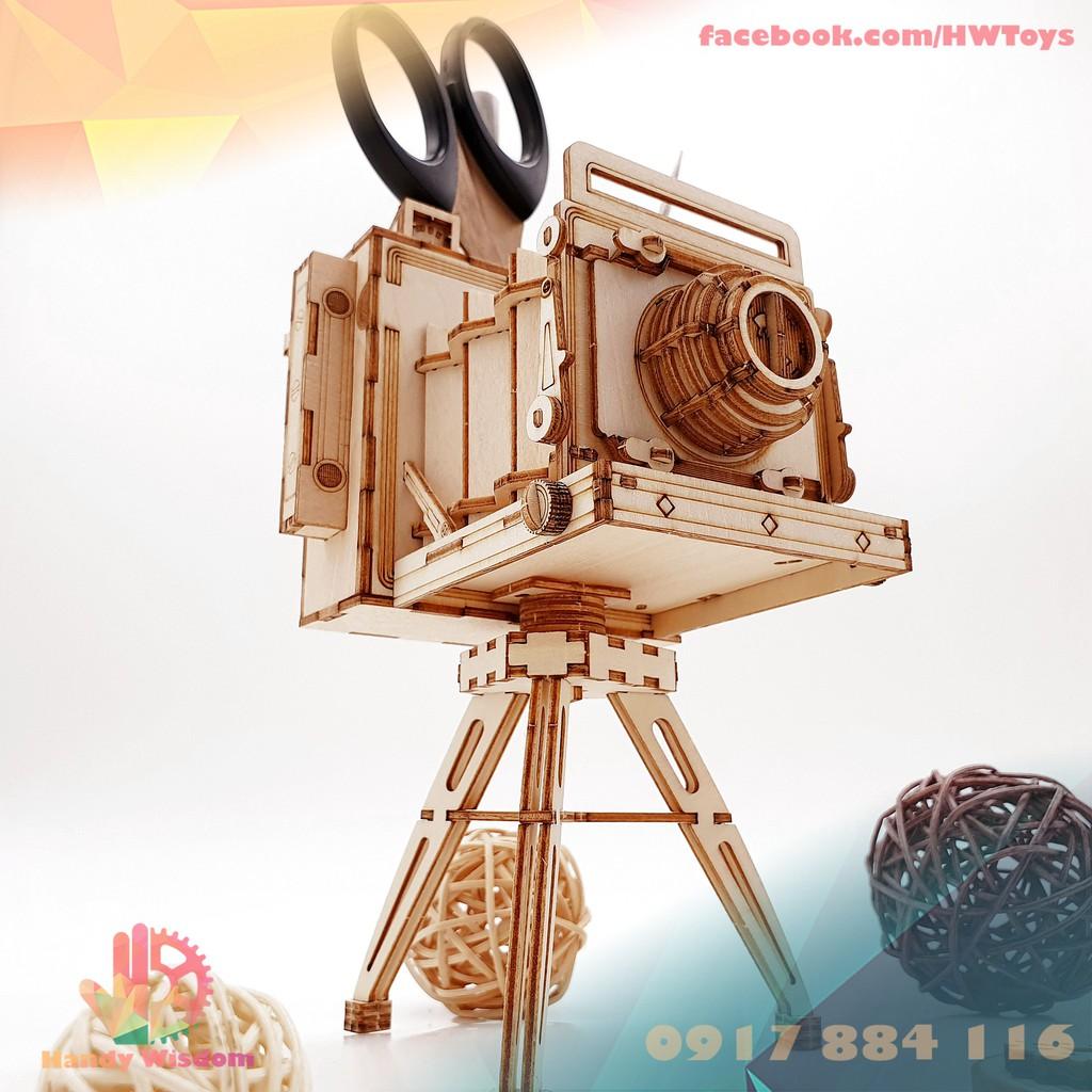 Mô hình lắp ghép gỗ Rolife - Camera cổ điển - Robotime Vintage Camera TG403