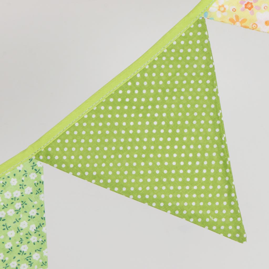 Colorful Fabric Bunting Banner Flag Wedding Nursery Birthday Party Decor