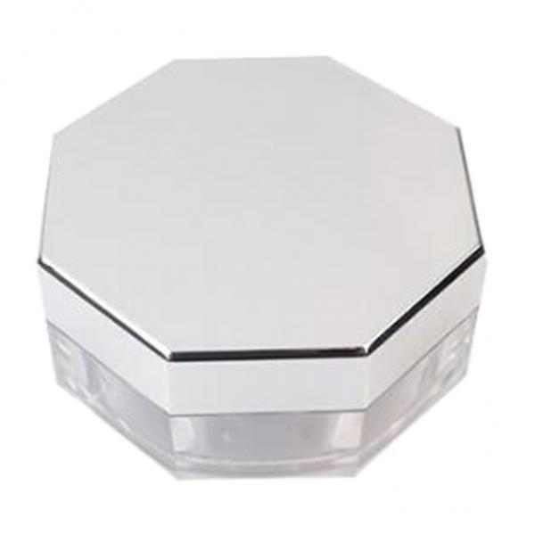 2x10g Empty Loose Powder Case Facial Blusher Container Jar with Sifter & Puff