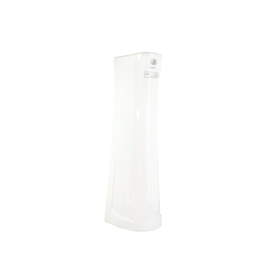 Chân lavabo dài Viglacera VI1T cao 505mm, chất liệu sứ phủ men Nano cứng cáp, kháng khuẩn 89% và bền bỉ - Hoa Sen Home - Hàng chính hãng