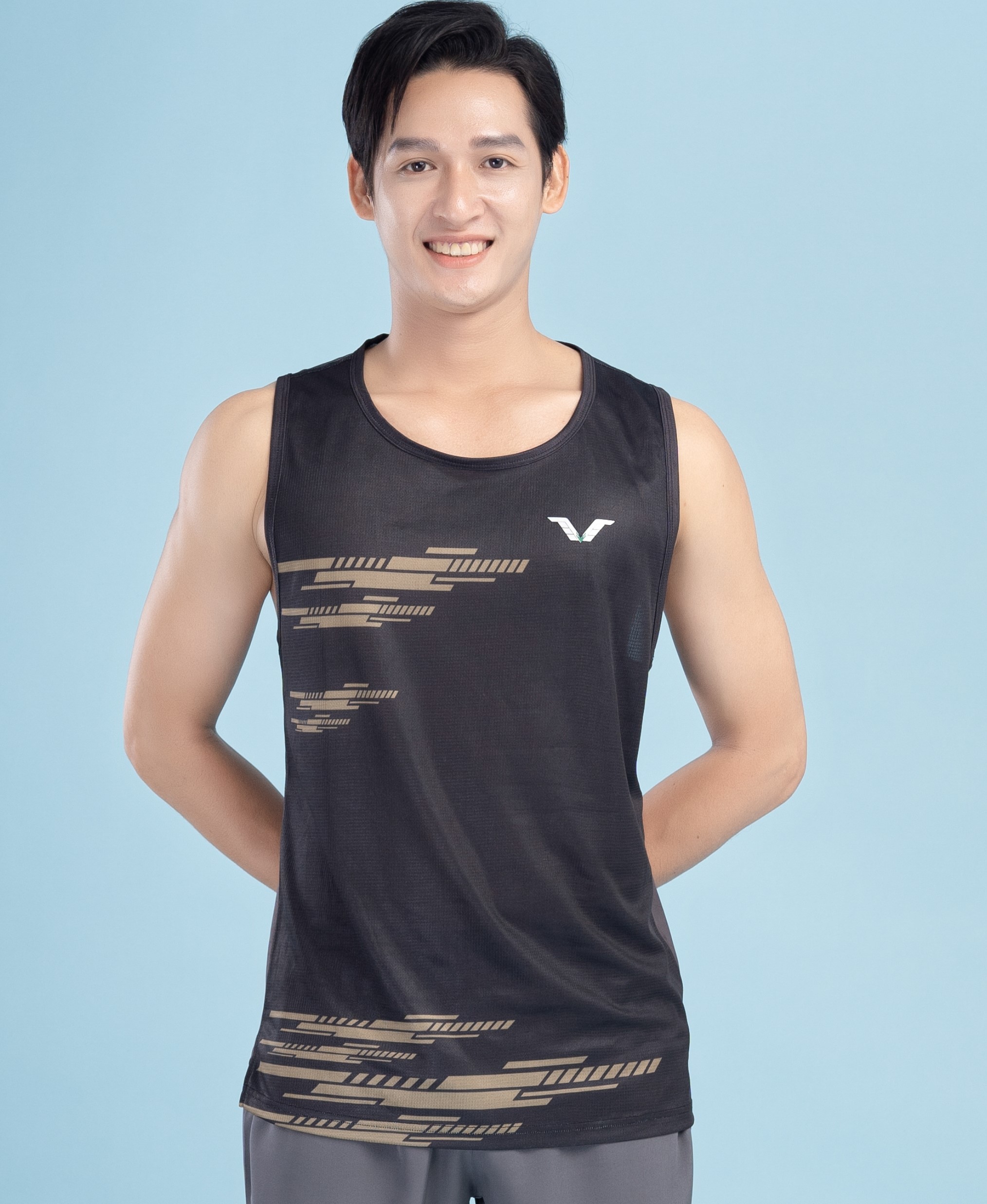 ÁO TANK TOPS CHẠY BỘ NAM AVT55 MỎNG NHẸ, THOÁNG MÁT, THOÁT NHIỆT, THOÁT MỒ HÔI TỐT