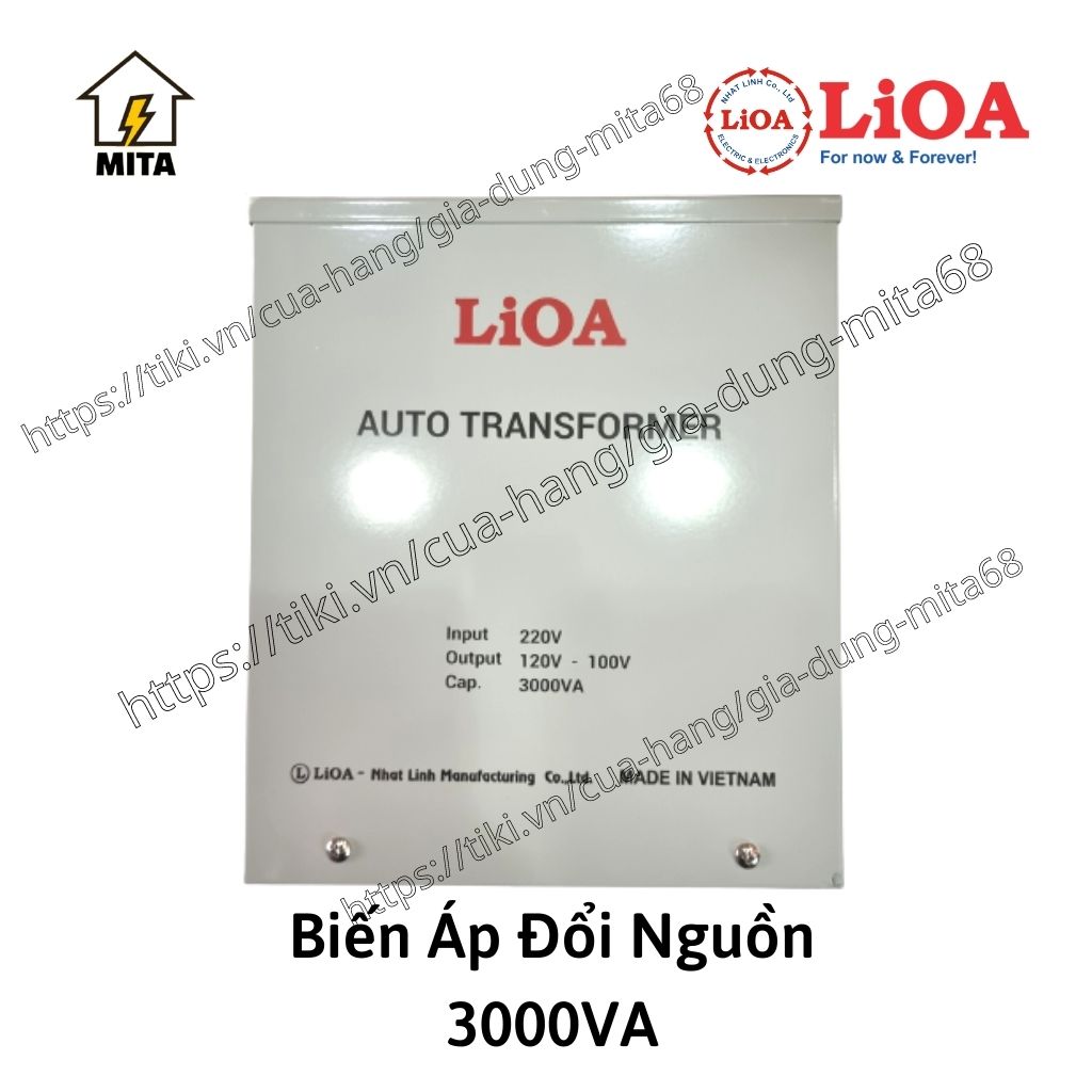 Biến Áp Đổi Nguồn Hạ Áp LIOA - Biến Áp Đổi Nguồn LiOA 3000VA ( Điện Vào 220V- Điện Ra 100/120V) - MITA