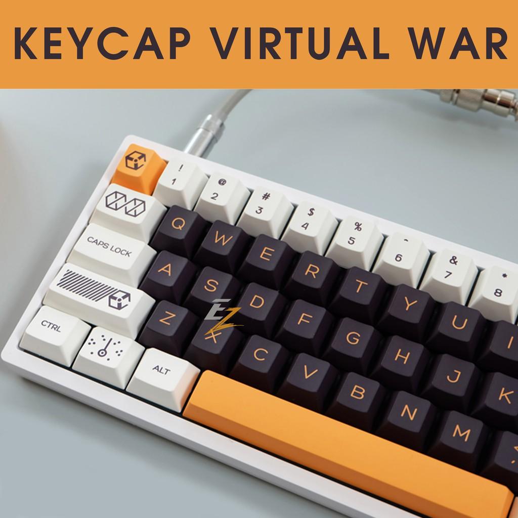 Keycap cho bàn phím Virtual War Cherry Profile Thick PBT 141 Phím | Gearbros