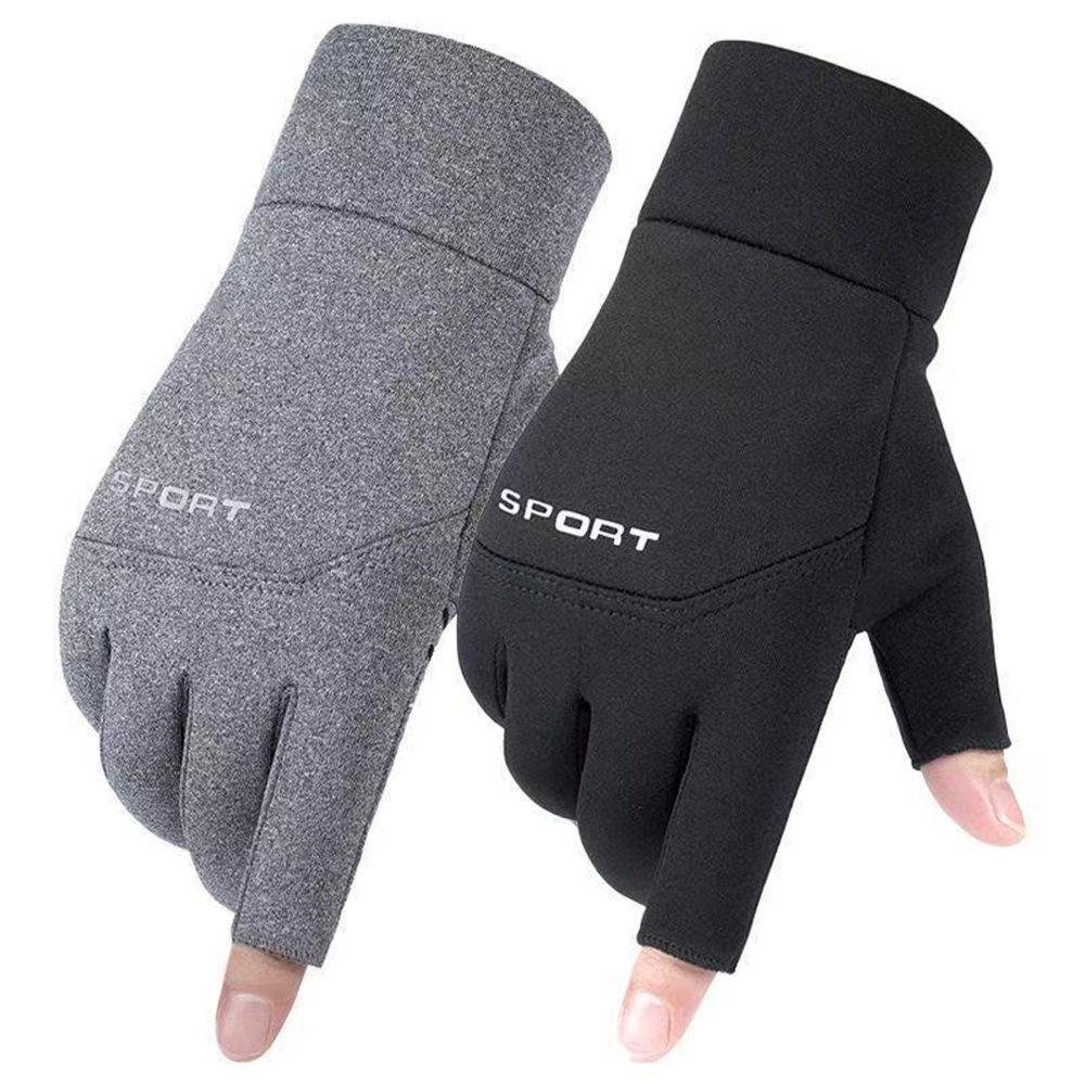 Găng Tay Xe Máy Cao Cấp, Đi Phượt Cụt Hở Ngón Cái Và Ngón Trỏ Tập Gym Thể Thao Vải Trơn Vừa Vặn Mềm Mại Chống Thấm Nước