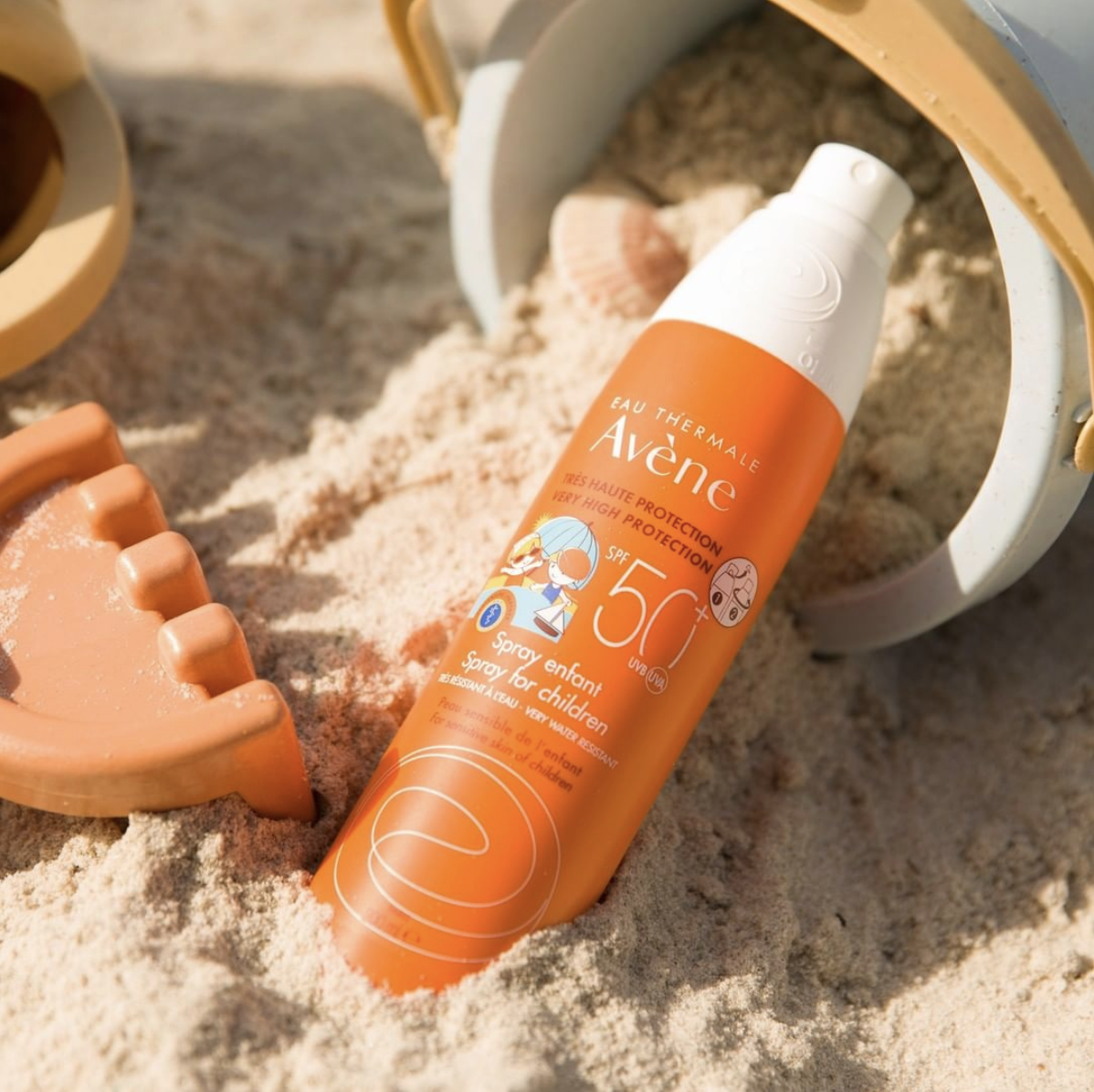 Xịt Chống Nắng Bảo Vệ Da Dành Cho Trẻ Em Avene Spray For Children SPF50+ 200ml (Tặng băng đô mèo xinh xắn)