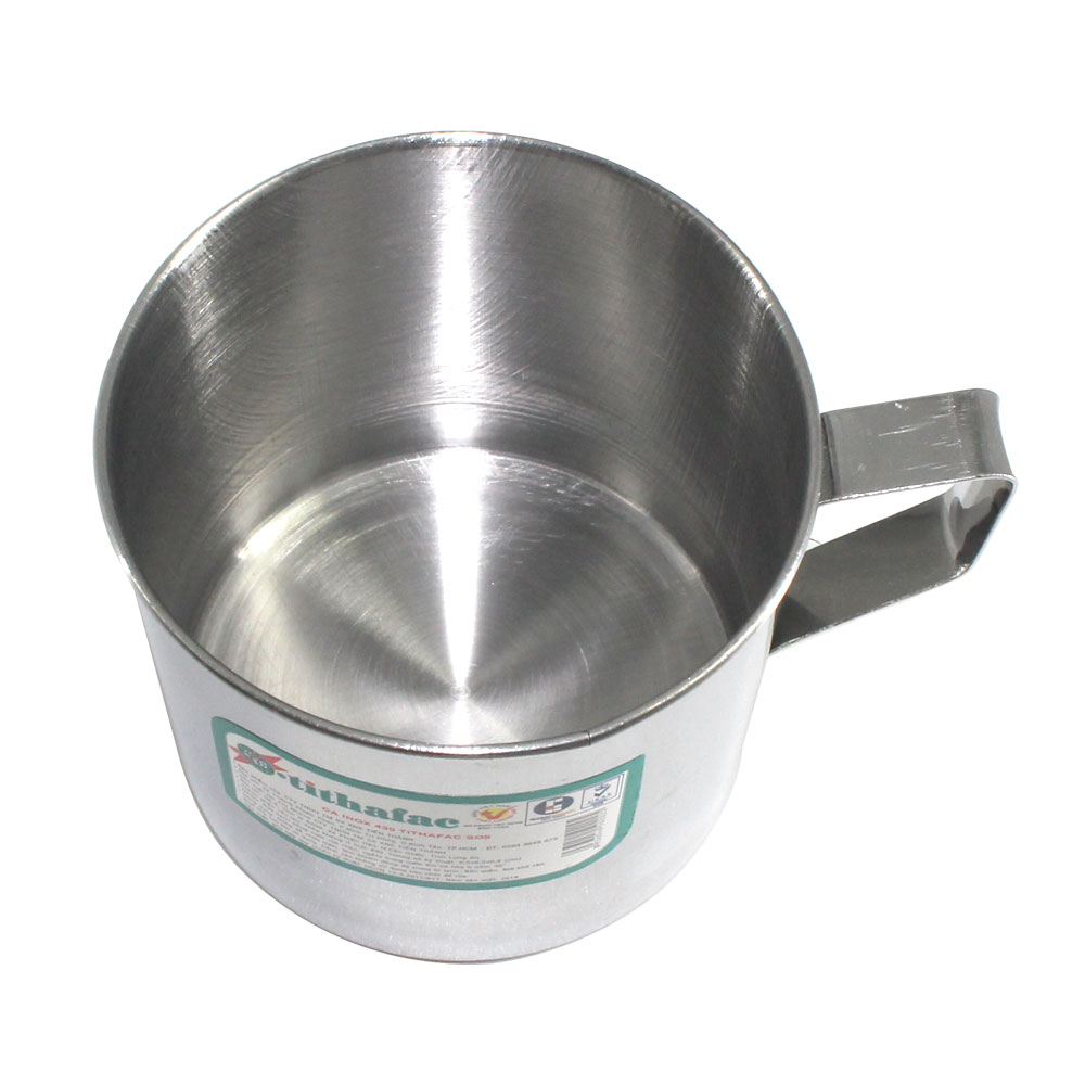 Combo 2 Ca inox có quai kích thước nhỏ phù hợp cho bé học mẫu giáo Tithafac