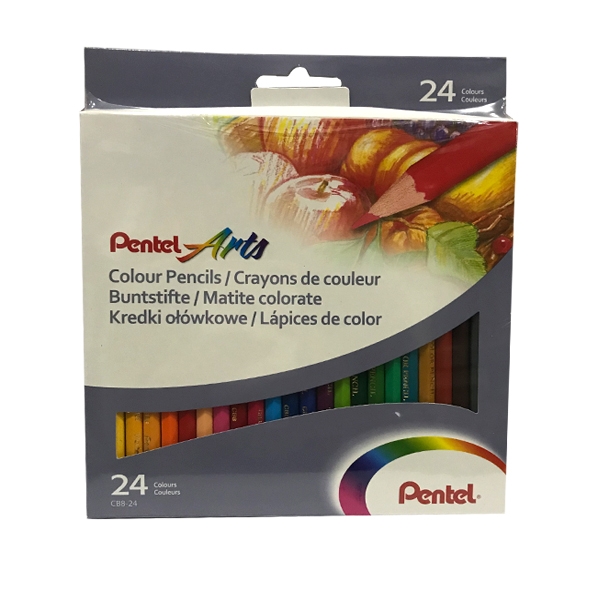 Hộp Bút Chì Màu 24 Màu Pentel CB8 - 24U