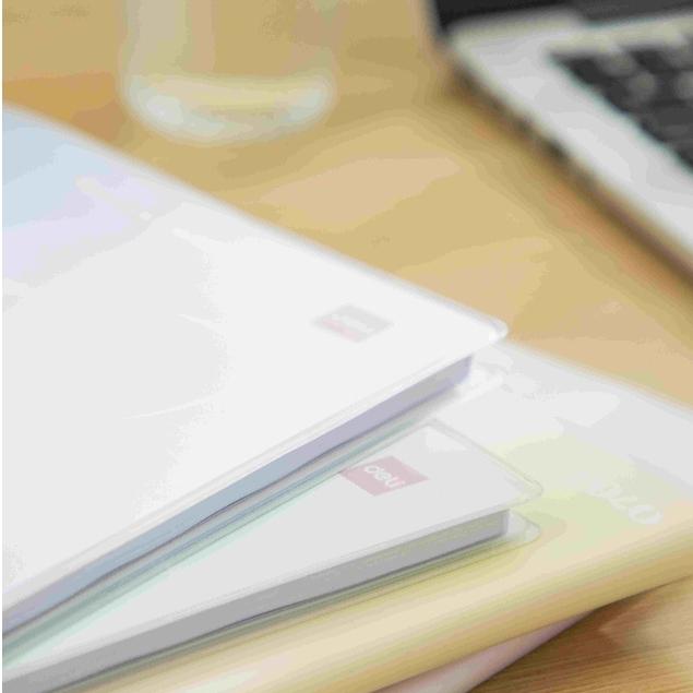 Sổ Ghi Chép Văn Phòng Bìa Nhựa Chống Nước Màu Pastel Deli - Phù Hợp Làm Sổ Kế Hoạch Planner, Nhật Kí, Tập Vở Ghi Chép Bullet Journal - EN154