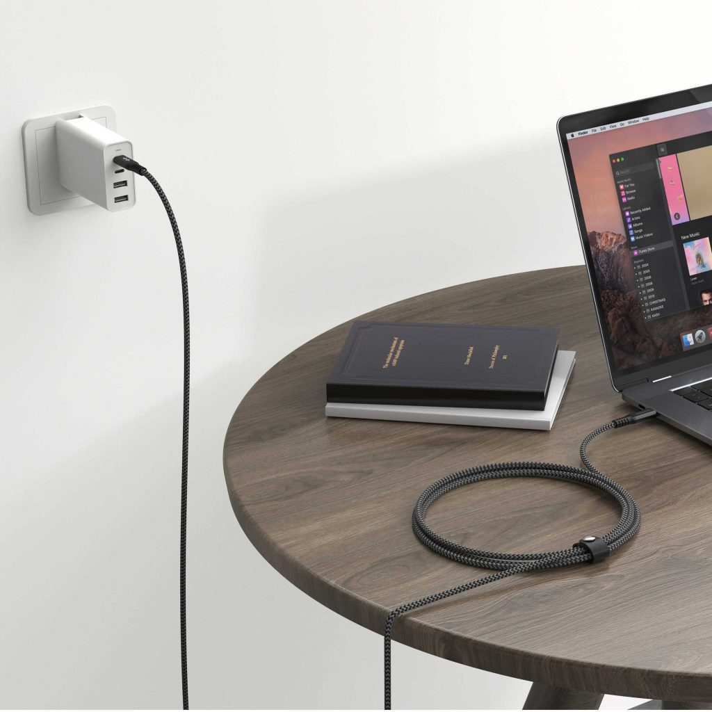 CÁP USB-C TO USB-C 2M HYPERDRIVE DATA &amp; CHARGING 10GBPS + 100W HD-CBG601 - Hàng Chính Hãng