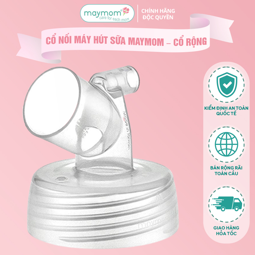 Cổ Nối Phễu Maymom Myfit Loại Cổ Rộng, Tương Thích Phễu Hút Sữa Spectra, Pumpin, Lacteck, Mini Pum, Pumpa, Silicon