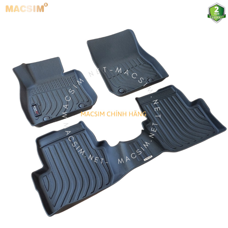 Thảm lót sàn xe ô tô Mazda CX3 Nhãn hiệu Macsim chất liệu nhựa TPE cao cấp màu đen